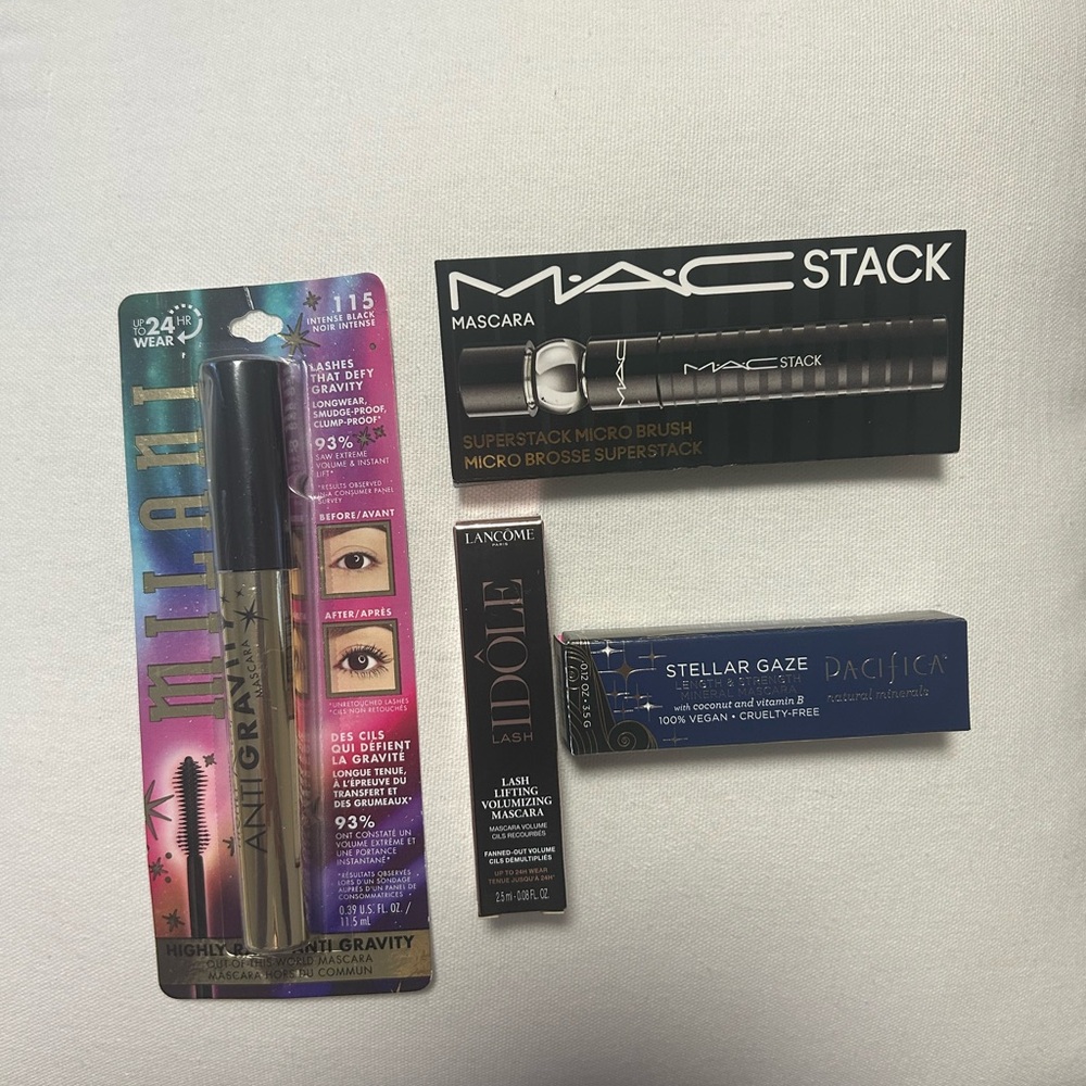 Mascara Bundle*MAC*Lancôme*Milani* Pacifica. Black*See pics for details.